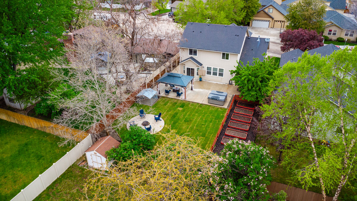 9095 W Dalton Place aerial — Eleganza, Boise ID